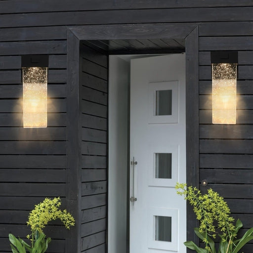 2-Pack Outdoor LED Wall Light, Waterproof Outdoor Crystal Wall Sconce-2-ErisView