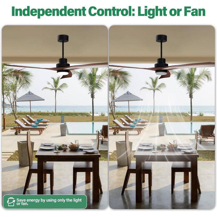 56 in. Large Silent Remote Control Fan, Modern Fancy Ceiling Fans, Reversible DC Ceiling Fan, Ceiling Fans for Bedroom Living Room Dining Room-8-ErisView