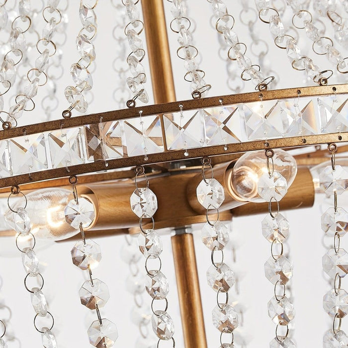 Dimmable Empire Chandelier, Luxury Hanging Ceiling Chandelier, Modern Crystal Chandelier Light for Dining Room Living Room Bedroom-Light Details-ErisView