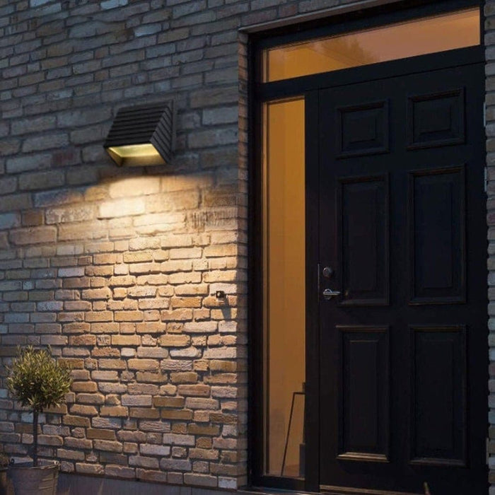 Durable Aluminum Alloy Wall Lamp with Waterproof Safety, Frosted LED Light, and Minimalist Design for Indoor and Outdoor Use-ErisView-2