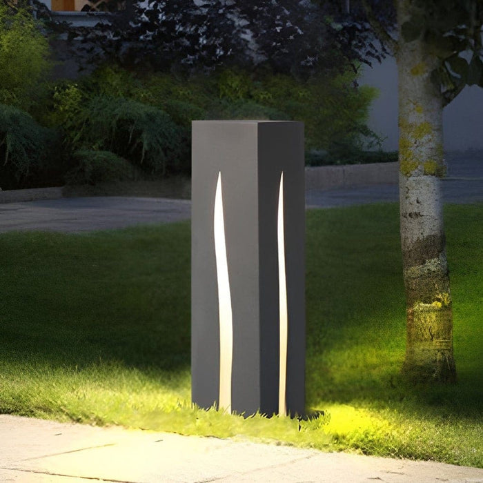 Durable Stainless Steel Outdoor Post Light with Glass Lampshade, Rust Proof, Waterproof, Ideal for Walkways, Driveways, and Gardens-ErisView-1