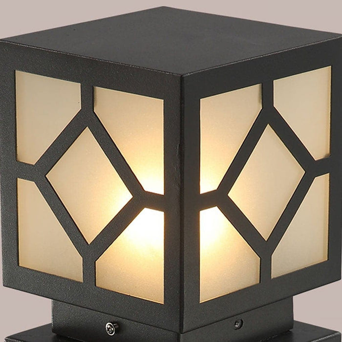 High Transparency Frosted Glass Square Outdoor Light, Elegant Lawn Lamp for Garden, Patio, Walkway, Driveway, Warm and Comfortable Atmosphere-ErisView-14