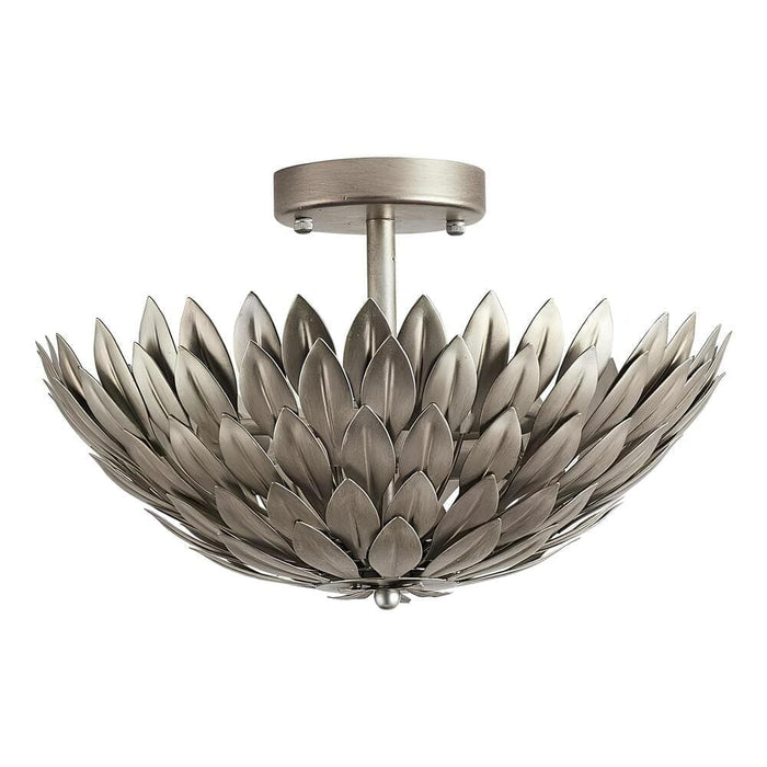 Rustic Semi Flush Mount Light, Hedgehog Shaped Ceiling Light-ErisView