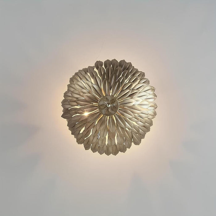 Rustic Semi Flush Mount Light, Hedgehog Shaped Ceiling Light-TopView-ErisView