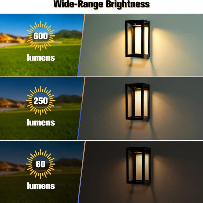 Solar Outdoor Wall Lights, Waterproof Motion Sensor Dusk To Dawn Solar Wall Lights, Solar Outdoor Wall Lights for Deck Garage Porch-ErisView