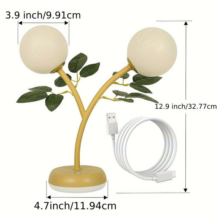 Tree Branch Shaped LED Table Lamp, Warm White Bedside Lamp for Bedroom Study Living Room Home Decoration-Dimension-ErisView