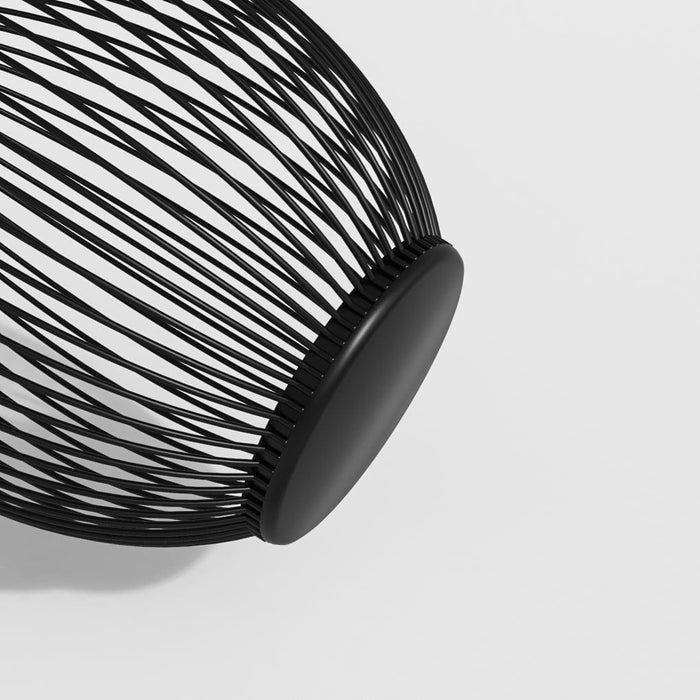 Vintage Black Lantern Iron Candle Holder-Detail-L-ErisView