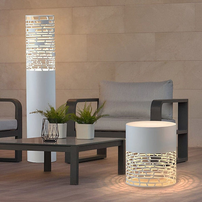 Waterproof Hollow Style Outdoor Post Lights Garden Lights Outside Lights Pole Lamp, Unique Decorative Lighting for Gardens, Patios, Tables, and Floors-ErisView-11