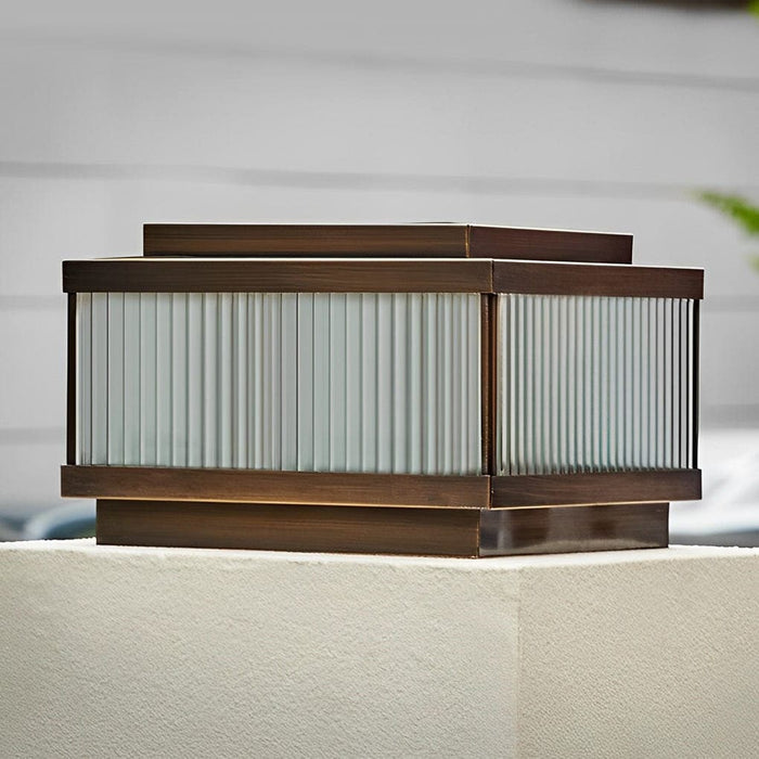 Waterproof Solar Deck Post Lights with Remote Control, Automatic Day/Night Sensor, Adjustable Brightness, Ideal for Outdoor Decoration-ErisView-12