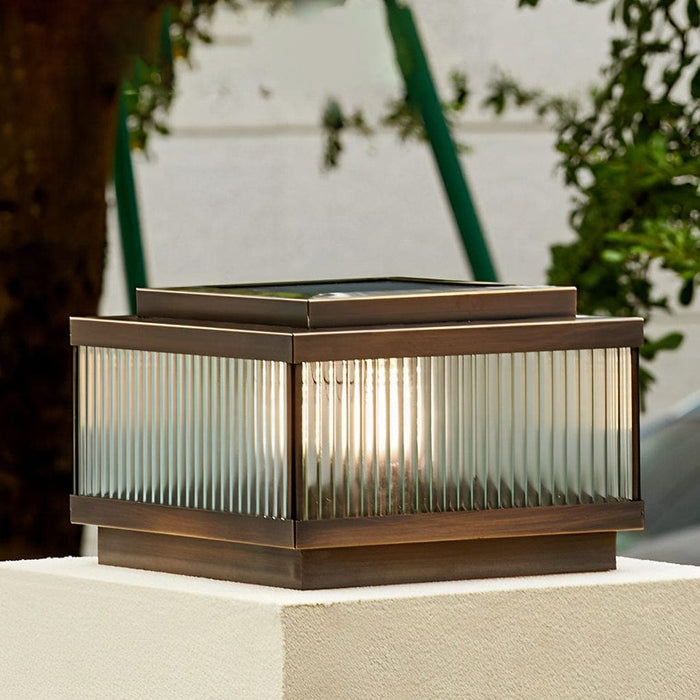 Waterproof Solar Deck Post Lights with Remote Control, Automatic Day/Night Sensor, Adjustable Brightness, Ideal for Outdoor Decoration-ErisView-13