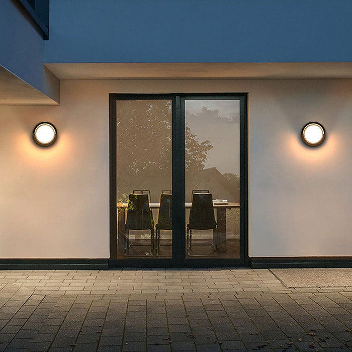 Modern Outdoor Round Square Waterproof Wall Light for Villa Garden Balcony Door Front