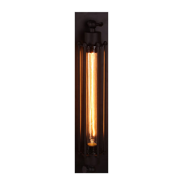 Retro Industrial Style Antique Iron Indoor Wall Light for Cafe Corridor Aisle