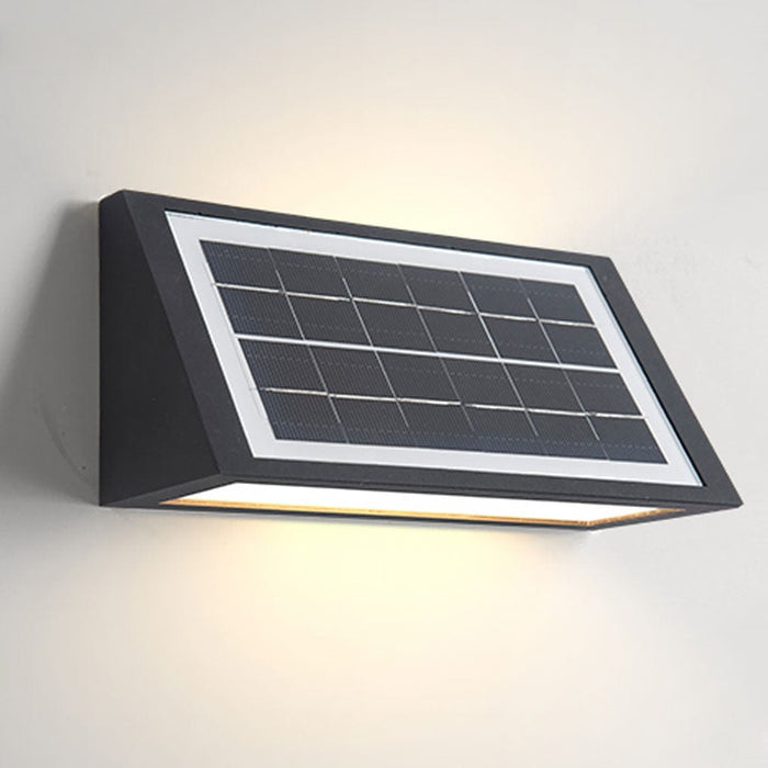 Waterproof Minimalist LED Up Donw Lighting Solar Outdoor Wall Lights
