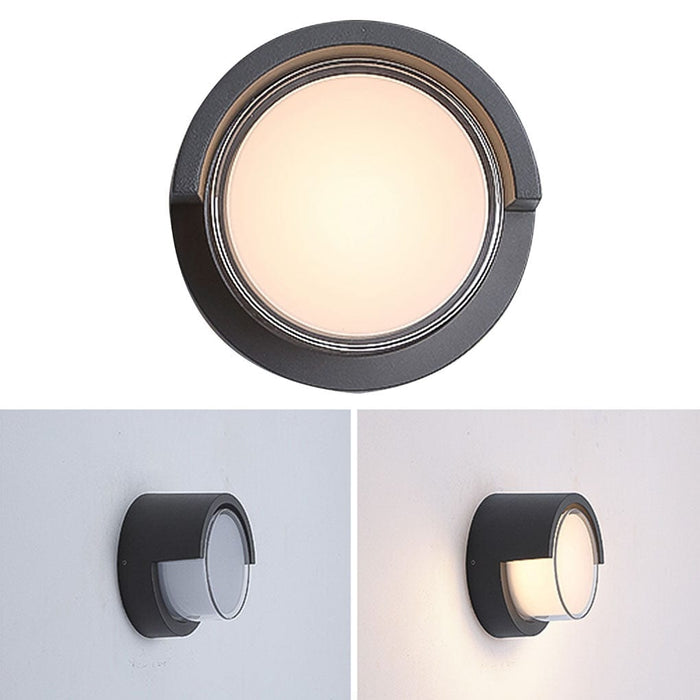 Modern Outdoor Round Square Waterproof Wall Light for Villa Garden Balcony Door Front