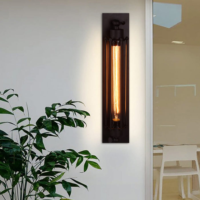 Retro Industrial Style Antique Iron Indoor Wall Light for Cafe Corridor Aisle