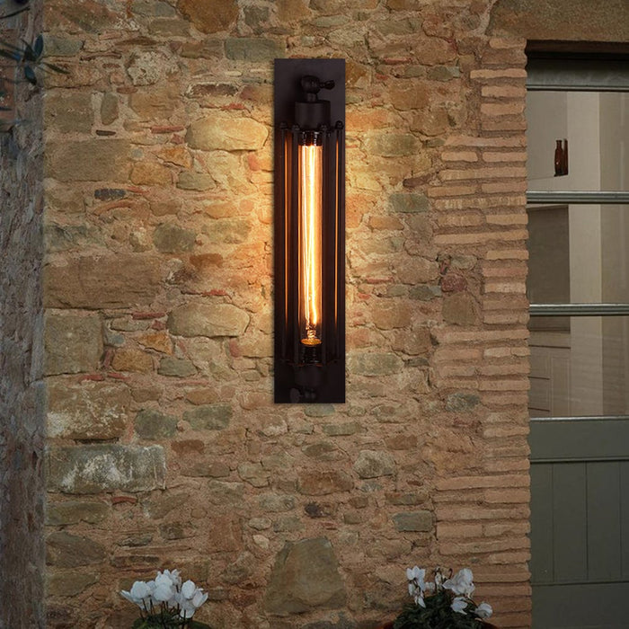 Retro Industrial Style Antique Iron Indoor Wall Light for Cafe Corridor Aisle
