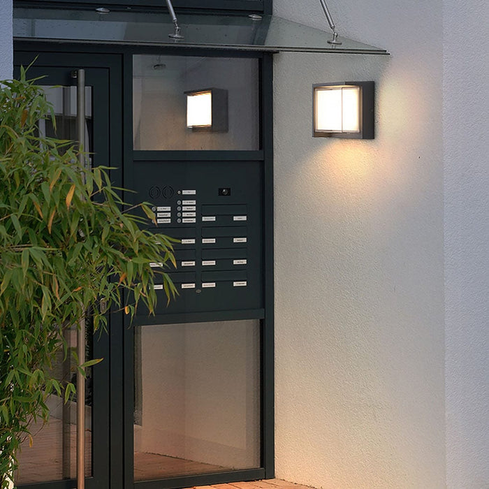 Modern Outdoor Round Square Waterproof Wall Light for Villa Garden Balcony Door Front