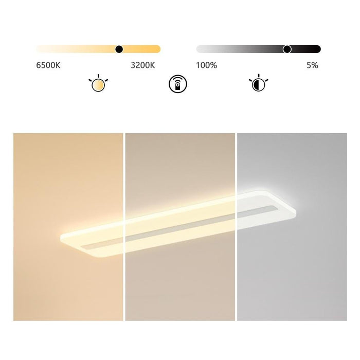 Stepless Dimming Strip Industrial Flush Mount Kitchen Lighting Dining Room Lighting Ceiling Light