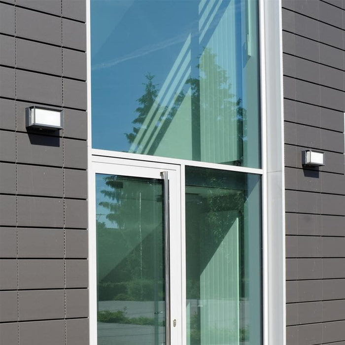 Unique Rectangular Frame Waterproof Black Modern Outdoor Wall Lights