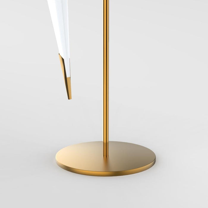 Origami Crane Bird Table Lamp Art Lighting. Golden Lamp