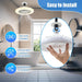 10 in. Bladeless Socket Ceiling Fan with LED Light, Enclosed Ceiling Fan with Light and Remote, Mini Ceiling Fan for Garage Bathroom, Set of 2 -5-ErisView