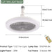 10 in. Enclosed Ceiling Fan, Ceiling Fan with Lights Remote, Mini Ceiling Fan, Low Profile Fan for Summer, Bedroom Ceiling Fans-5-ErisView