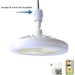 10 in. Enclosed Light Socket Fan with Universal Joint and Chamber for Aromatherapy Tablets, Mini Ceiling Fan Light with Remote-2-ErisView