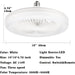 10 in. Mini Ceiling Fan with Light, Enclosed Ceiling Fan with Memory Function, Cooling Ceiling Fan with Light, Remote for Garage Tool Room Store Room-7-ErisView