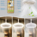 10 in. Mini Flush Mount Bladeless Ceiling Fan for Kitchen Bathroom Garage Pantry Tool Room Laundry Room, Enclosed Ceiling Fan with Lights Remote for Summer-2-ErisView