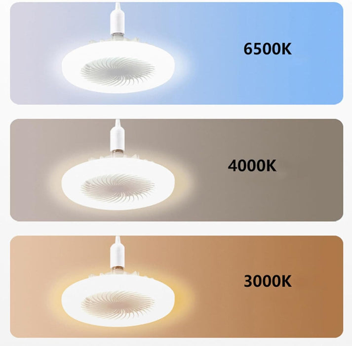 10 in. Mini Flush Mount Bladeless Ceiling Fan for Kitchen Bathroom Garage Pantry Tool Room Laundry Room, Enclosed Ceiling Fan with Lights Remote for Summer-4-ErisView