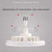 10 in. Mini Flush Mount Bladeless Ceiling Fan for Kitchen Bathroom Garage Pantry Tool Room Laundry Room, Enclosed Ceiling Fan with Lights Remote for Summer-5-ErisView