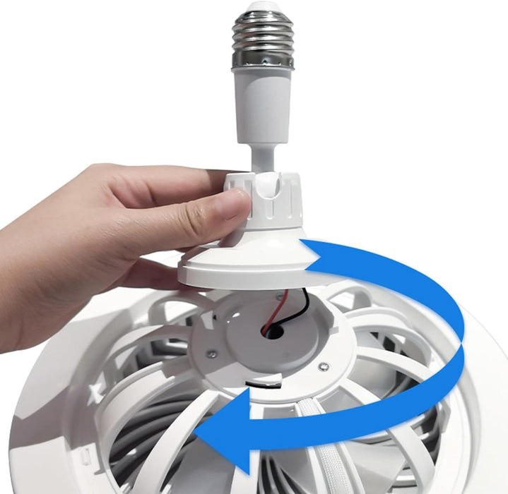 10 in. Mini Flush Mount Bladeless Ceiling Fan for Kitchen Bathroom Garage Pantry Tool Room Laundry Room, Enclosed Ceiling Fan with Lights Remote for Summer-8-ErisView