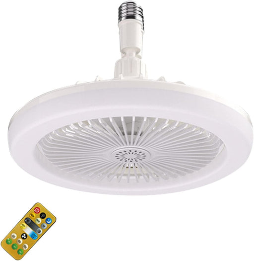 10 in. Mini Flush Mount Bladeless Ceiling Fan for Kitchen Bathroom Garage Pantry Tool Room Laundry Room, Enclosed Ceiling Fan with Lights Remote for Summer-1-ErisView