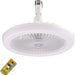 10 in. Mini Flush Mount Ceiling Fan without Blades for Kitchen Bathroom Garage Closet Laundry Room, Enclosed Ceiling Fan with Lights and Remote for Summer-3-ErisView