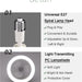 10 in. Mini Flush Mount Ceiling Fan without Blades for Kitchen Bathroom Garage Closet Laundry Room, Enclosed Ceiling Fan with Lights and Remote for Summer-6-ErisView