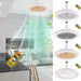 10 in. Mini Flush Mount Ceiling Fan without Blades for Kitchen Bathroom Garage Closet Laundry Room, Enclosed Ceiling Fan with Lights and Remote for Summer-8-ErisView