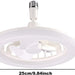 10 in. Mini Flush Mount Ceiling Fan without Blades for Kitchen Bathroom Garage Closet Laundry Room, Enclosed Ceiling Fan with Lights and Remote for Summer-9-ErisView