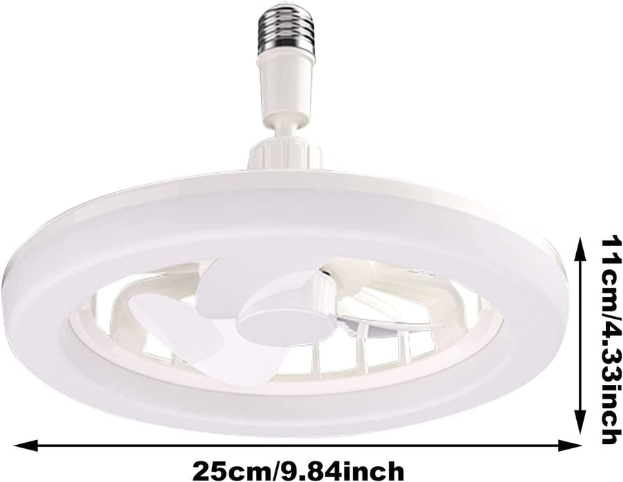 10 in. Mini Flush Mount Ceiling Fan without Blades for Kitchen Bathroom Garage Closet Laundry Room, Enclosed Ceiling Fan with Lights and Remote for Summer-9-ErisView