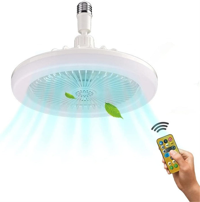 10 in. Mini Flush Mount Ceiling Fan without Blades for Kitchen Bathroom Garage Closet Laundry Room, Enclosed Ceiling Fan with Lights and Remote for Summer-1-ErisView