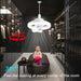 10 in. Small Ceiling Fan for Bathroom Bedroom Kitchen Small Room, Socket Ceiling Fan with Light, 360¡ã Rotating Ceiling Fan with Lights and Remote-8-ErisView
