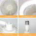 10 in. Small Socket Ceiling Fan Light with Remote, Dimmable Enclosed Ceiling Fanlight, White LED Ceiling Lights for Bathroom Bedroom, Garage Ceiling Fan -7-ErisView