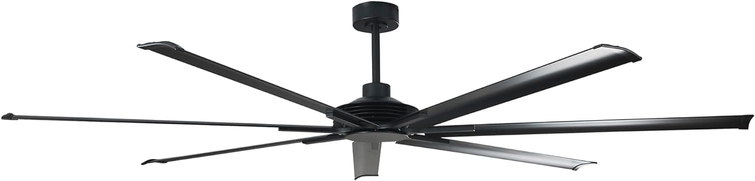 100 in. Black Extra Large Ceiling Fans without Lights, Outdoor Fan with Remote for Garage, Reversible Ceiling Fan, Porch Ceiling Fans-9-ErisView
