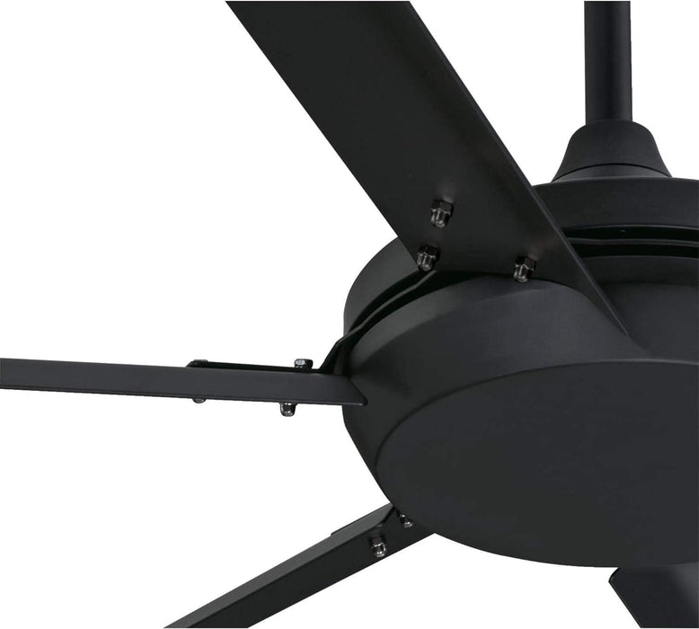 100 in. Matte Black Huge Ceiling Fan, Industrial Style Ceiling Fans with Remote Control-2-ErisView