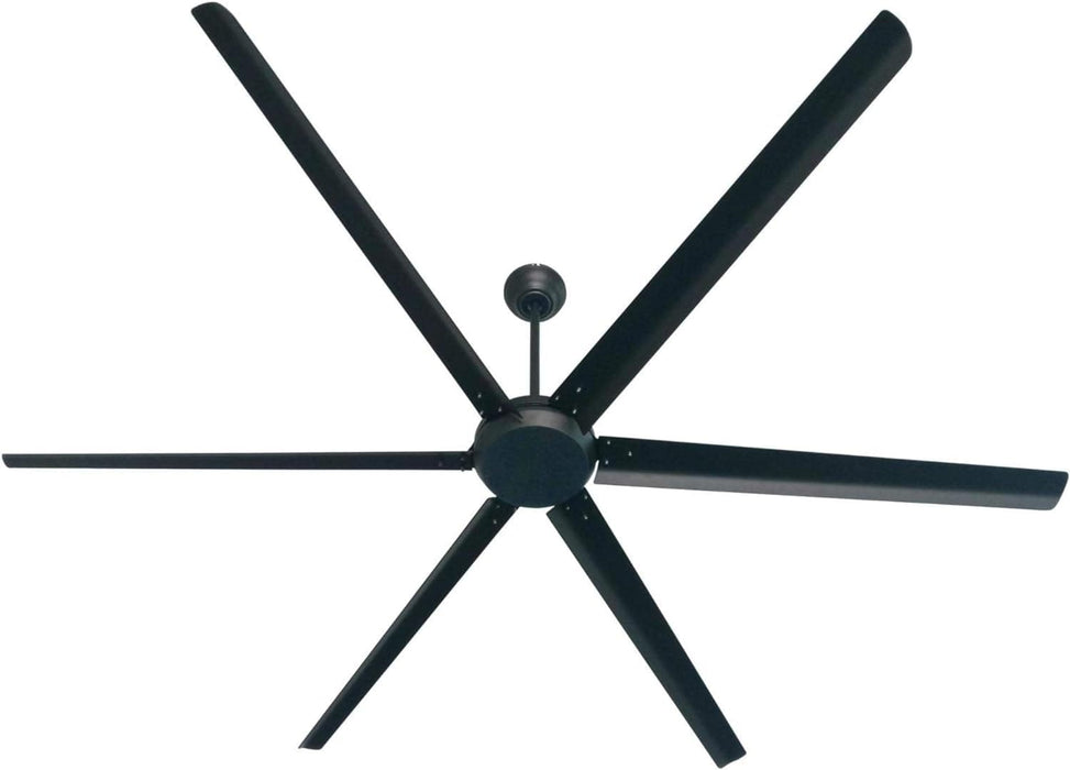 100 in. Matte Black Huge Ceiling Fan, Industrial Style Ceiling Fans with Remote Control-7-ErisView