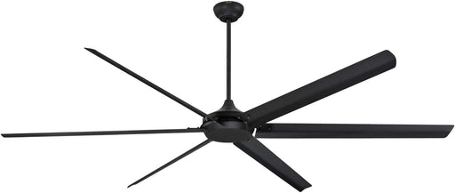 100 in. Matte Black Huge Ceiling Fan, Industrial Style Ceiling Fans with Remote Control-1-ErisView