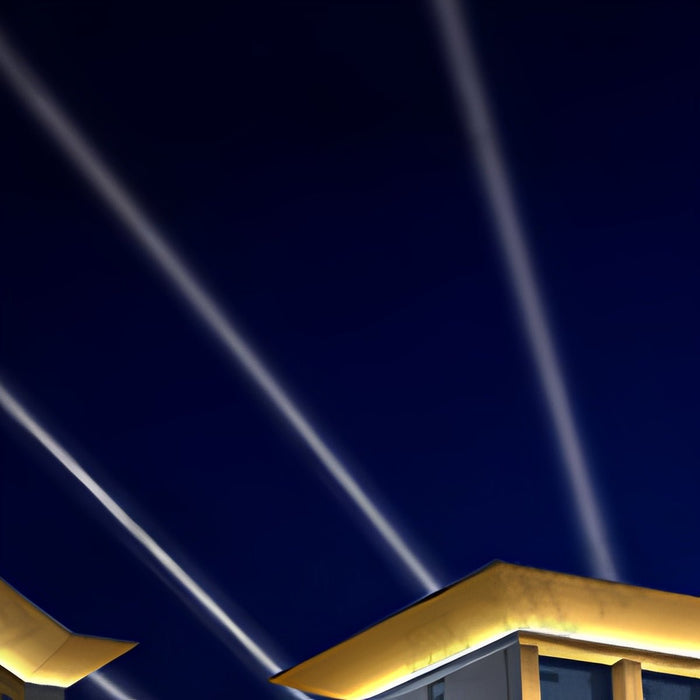 High Power Outdoor Aerial Spotlight, Remote Control Multicolor Searchlight for Event/Security/Venue