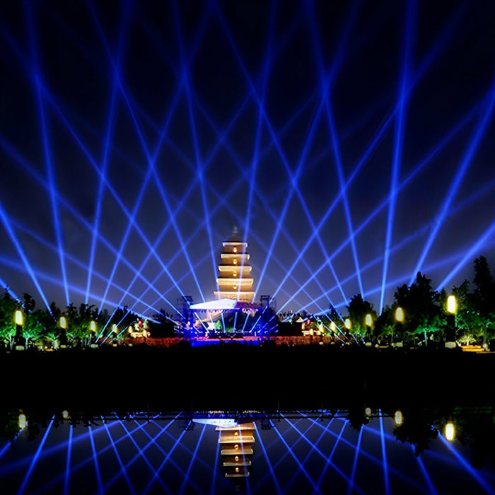 High Power Outdoor Aerial Spotlight, Remote Control Multicolor Searchlight for Event/Security/Venue