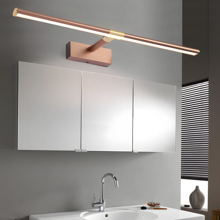 1-Light Retractable Long Strip LED Vanity Lights Bathroom Lighting