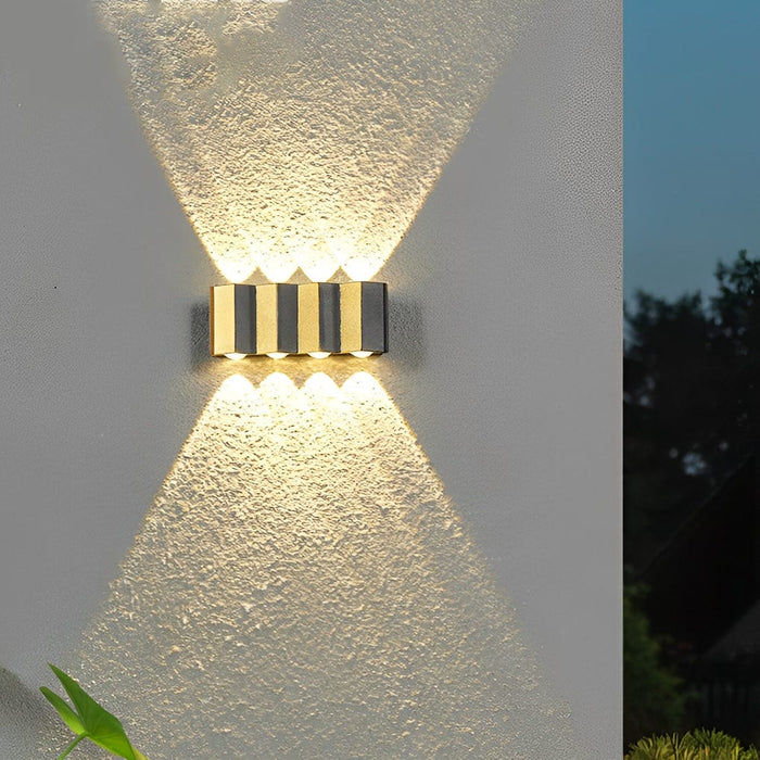 Wavy Creative Up and Down Light LED Waterproof Modern Wall Lights Fixture