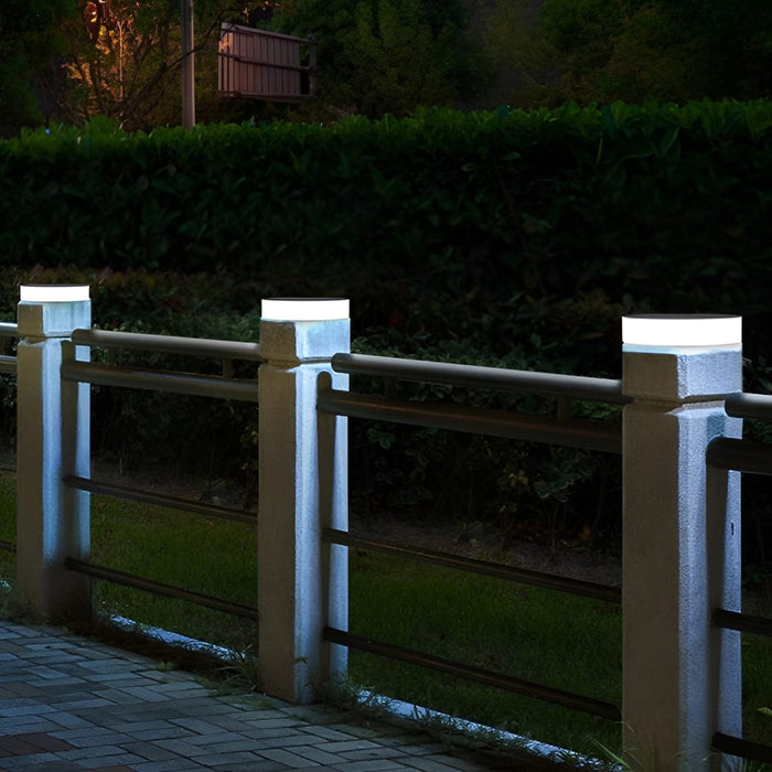 Round Square LED Waterproof Outdoor Solar Decking Lights Lawn Lights